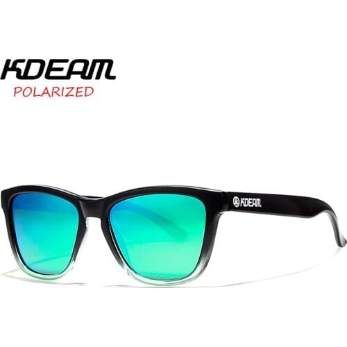 KDEAM 2018 Classical Sunglasses Men Frog Sun Glasses Women Polarized Shades masculino 5 Colors UV400 With Case KD0717