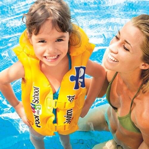 Inflatable Floatation Life Jacket Light Buoy Baby Swimming Vest Infant Swim Circle Toddler Newborn Float Trainer Ring baby toys