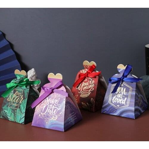 New Wedding Supplies Candy Box Chocolates Packaging Boxes Bag Mariage Anniversaire Birthday Party Decoration Gifts For Guests