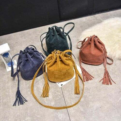 Dropshipping Designer Handbags High Quality Women Bag Messenger Bags New Handbag Tassel Bucket Shoulder Handbags Crossbody 2018