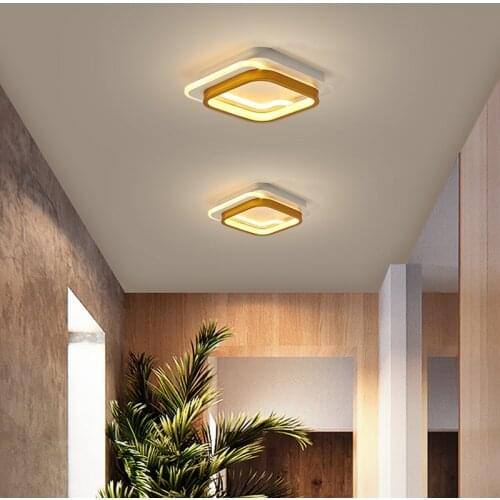 Modern LED Chandelier Lights For Corridor Home Entrance Balcony Lighting Round Square Lamps Decorative Fixtures Dropshipping