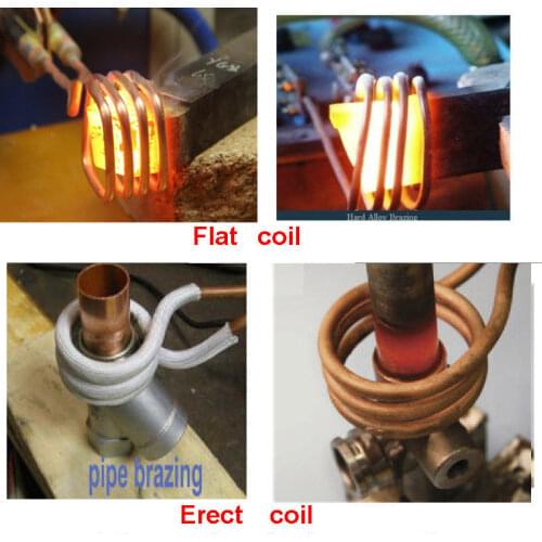 Customized special heating copper coil with ID 60mm and 4 cycles rings