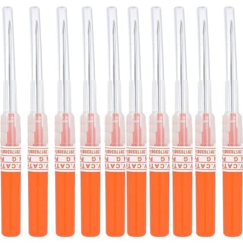 Tattoo Disposable Body Piercing Needles 14G 16G 18G 20G 22G Ear Nose Sterile Steel Catheter Piercing Needles for Tattoo