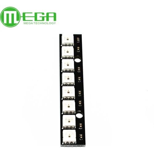 10pcs 8 channel WS2812 5050 RGB LED lights built-in full color-driven development board 8 Bits