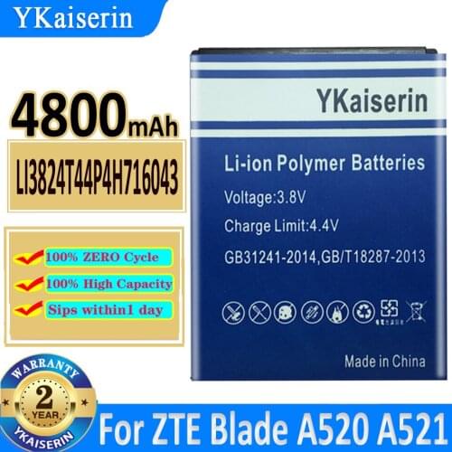 YKaiserin ZTE Blade A520 Phone Batteries