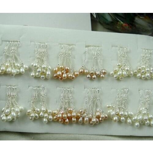 Natural Pearl Earrings Natural Freshwater Pearl Jewelry Earrings Female R65