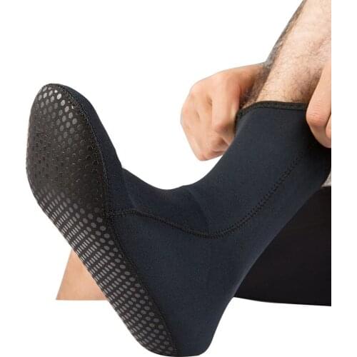 1 Pair Black Neoprene Diving Socks Boots Surfing Socks Warming Prevent Scratches Wetsuit Non-Slip Beach Socks
