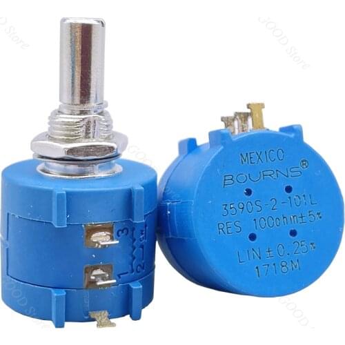 1PCS 3590S-2 series resistance 100R 1K 10K 100K 200R 2K 20K 500R 5K 50K ohm Potentiometer Adjustable Resistor