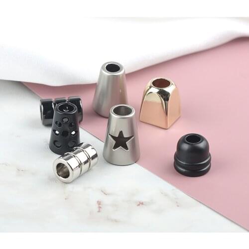 10pcs Clothing Rope Buckle Stopper Ends Lid Lock Toggle Cord End Clip For Clothes Bag Sportswear Shoelace Rope Parts Accessories