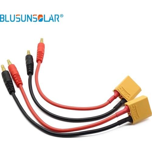 100 pcs/lot XT60/ XT90 Connector to 4.0 Banana Plug Charge Cable 14AWG 150MM for RC Model ZD0180
