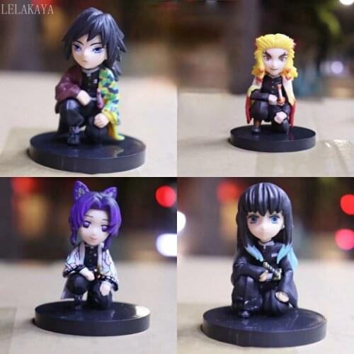 Anime Demon Slayer Blade Butterfly Ninja/Tomioka Yoshiyuki/Katagiri anjero/Tokitouichirou Action Figures Model Dolls collection