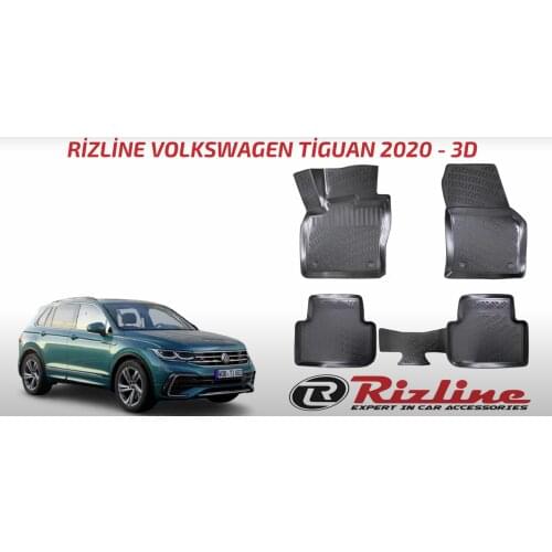 Car Mats to for car VOLKSWAGEN TIGUAN AFTER 2020 3D Pool Mat Pool made of original Rubber