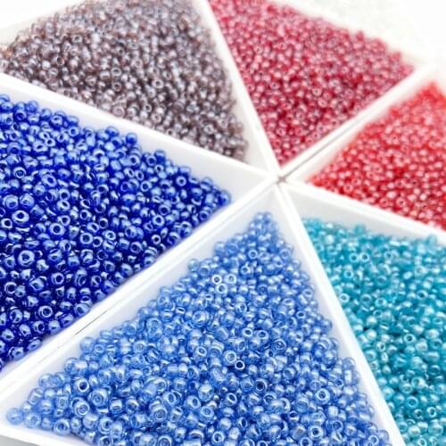 20g 1300pcs/Lot 1.9mm Czech Glass Round Hole Bead Colour Seed Spacer DIY Beads For Jewelry Making Accessories