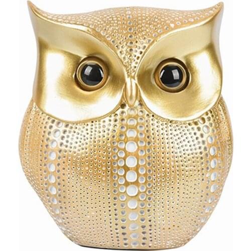 Owl Decor Statue Sculpture for Home, Office , Bookshelf ,TV Stand Decoration Resin Animal Sculpture Minimalist Style Crafts Gift