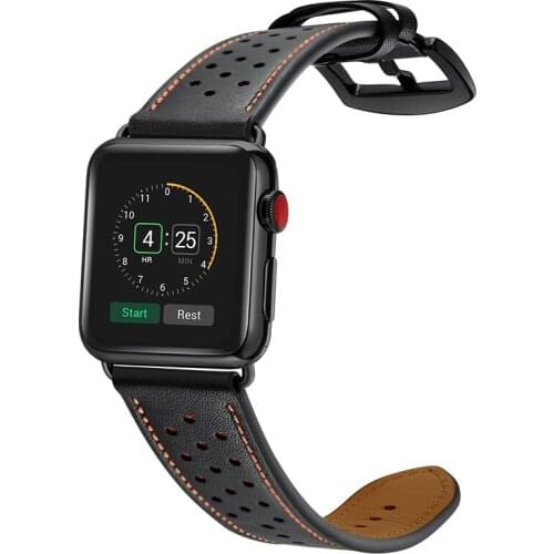 Fashion Blue Color Watch Strap for iwatch 5 4 3 2 1 For Apple Watch Band leather loop 42mm 38mm 40mm 44mm