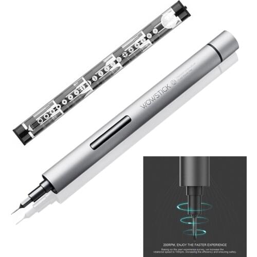 Wowstick 1F 1p Electric torque 0.3 N.m Mini Electric Screwdriver 20 Pcs Bits For smart Phone Notebook camera Repair