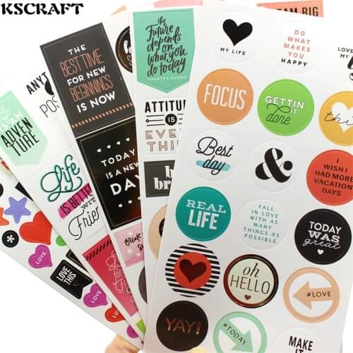 KSCRAFT Hello Sunshine Self- adhesive Paper Sticker for Scrapbooking/ DIY Crafts/ Card Making Decoration