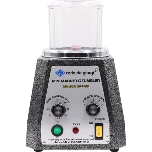 KT-100 Magnetic Tumbler Polisher Magnetic Polishing Machine earrings necklace necklace Finishing Machine AC 110V/220V