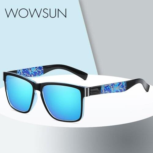 Fashion Classic Square Sunglasses Men Women Sports Outdoor Beach Fishing Travel Colorful Sun Glasses UV400 Goggles A323