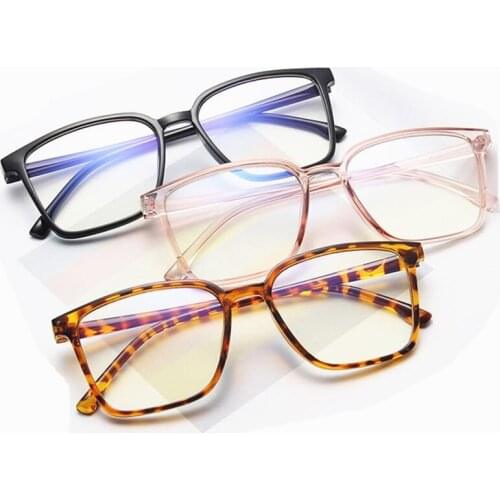 Fashion Anti-Blue Glasses Women & Men Optical Eyewear Unisex Rectangle Frame Spectacles Anti-UV Spectacles Simplicity Eyeglasses