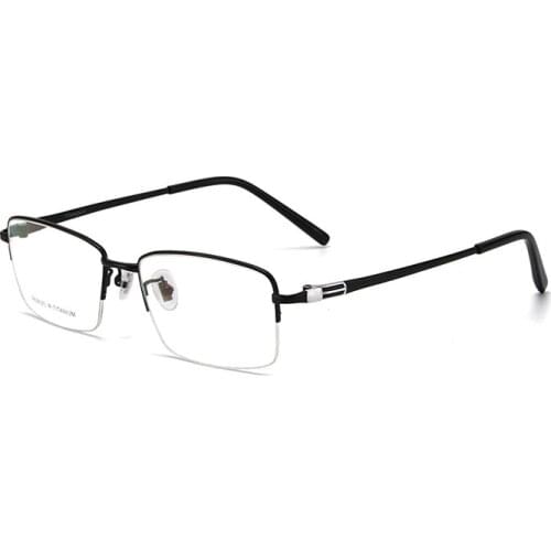 Width-143 Ultra-light business titanium glasses eyewear men Square eyeglasses frame reading glasses myopia prescription glasses