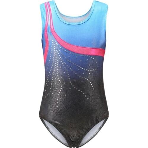 New Girls Ballet Gymnastics Leotards One-Piece Practice Outfit 5-14 Years Sleeveless Ballet Tutu Dance Wear Clothes