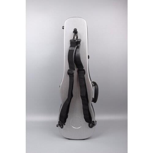 New violin case 4/4 composite material strong violin box bag silver color#SX1