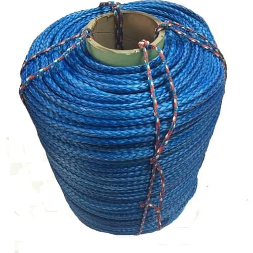 Factory direct sale 9 mm x 100 meters synthetic winch rope for ATV/UTV/4x4/off road accessories