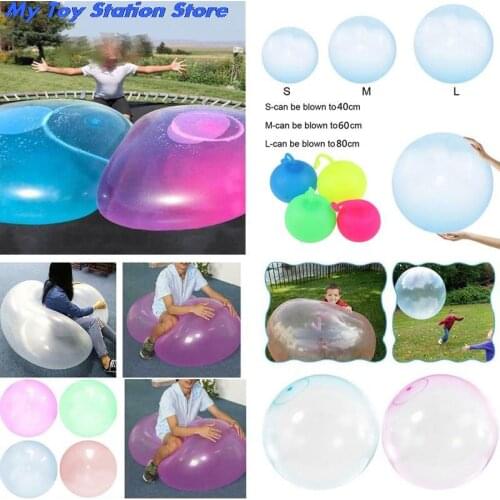 S M L Size Children Outdoor Soft Air Water Filled Bubble Ball Blow Up Balloon Toy Fun Party Game Great Gifts wholesale