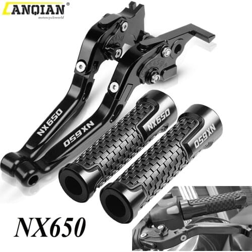 For HONDA NX650J-X NX650 NX 650 J-X 1988-1999 1998 1997 1996 1995 1994 1993 Motorcycle CNC Brake Clutch Levers Handle Bar Grips