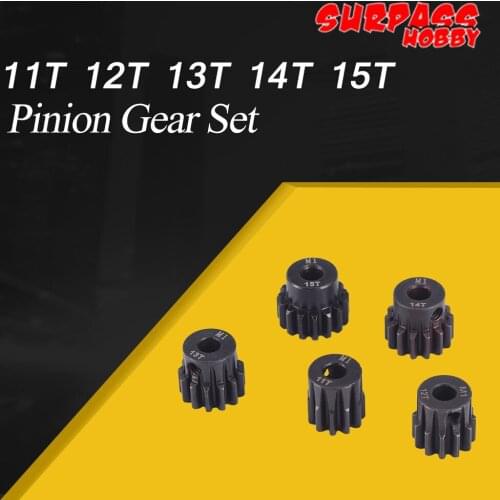 SURPASS HOBBY M1 11T 12T 13T 14T 15T Pinion Gear Set for 1/8 Redcat Tamiya RC Off-road Monster Truck 5mm Shaft Motor