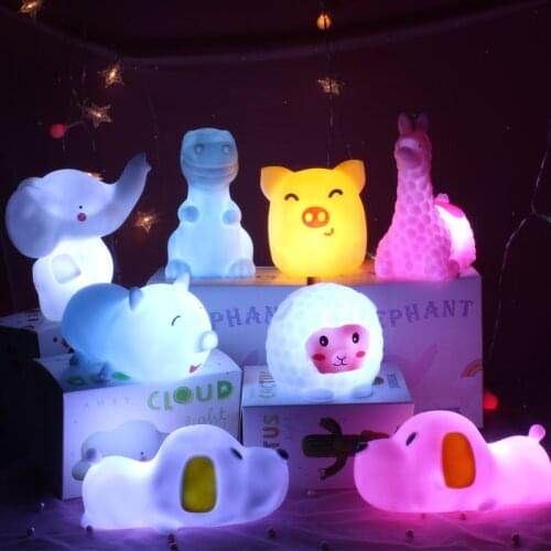 Led Neon Night Light Decoration Cartoon Animal Home Decoration Children Bedroom Bedside Lamp Lighting Aesthetics Room Decoration