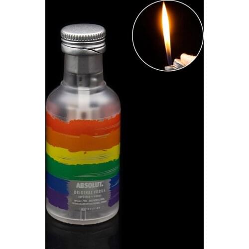 Creativity Wine Bottle Unusual lighters Gas Lighter Butane Torch Lighter Metal Lighters Smoking Accessories Gadgets for Men