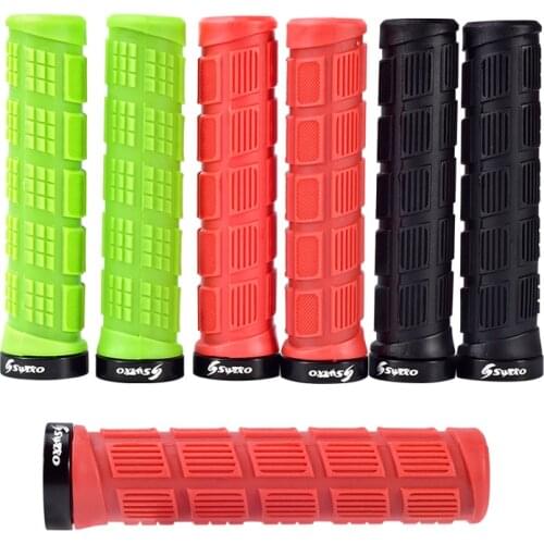 Bicycle Grips Bike Handlebar Grips Anti-skid TPU Rubber Cycling Grips Lock-on Bike Grip Bike Parts for Mountain Bike MTB BMX