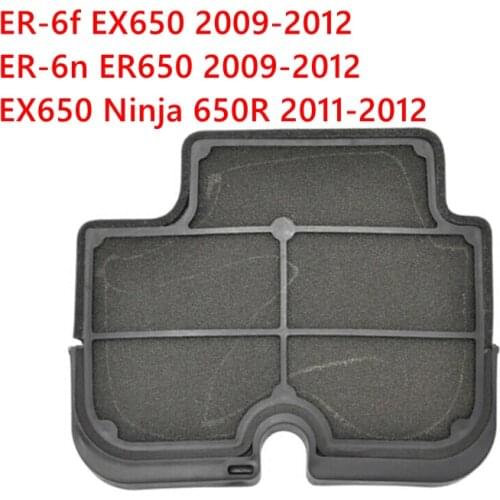 Motorcycle Air Filter Intake Cleaner for Kawasaki ER-6f EX650 2009-2012 ER-6n ER650 2009-2012 EX650 Ninja 650R 2011-2012 ER6n