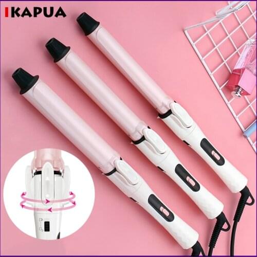 Rotating 25-28 mm Ceramic Electric Hair Curler 28mm Hair Curling Iron Big Curls Fashion Hair Style Tool Home Hair Salon curlers