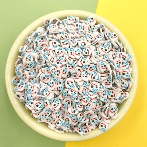 100g/lot Kawaii Cartoon Slices Polymer Soft Clay Sprinkles for Crafts DIY Nail Arts Decoration Scrapbook Filling 5mm