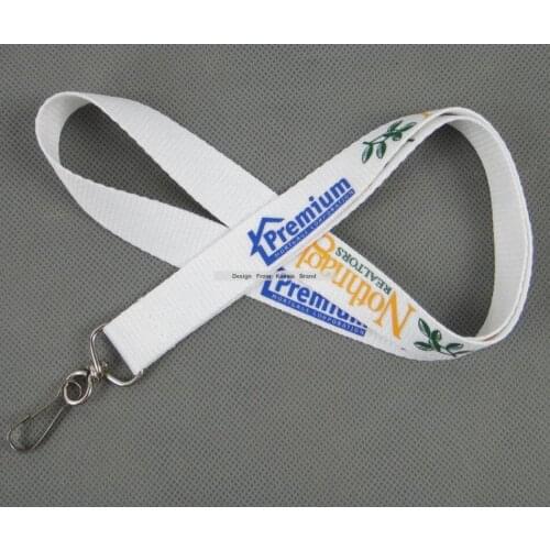 200pcs/lot 1" 25mm*90cm custom colorful LOGO printed sublimation lanyard with metal hook promotion lanyards maker factory