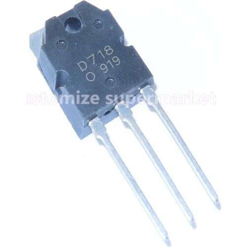 5PCS/LOT NEW D718 2SD718 TO-3P 120V 8A Triode transistor