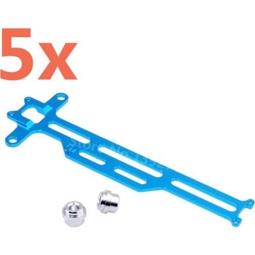 5Pieces RC Car Alum. Alloy Radio Tray(Al) For 1/18 Scale Models Revel 24540 Scorch Hobbico Dromida BX/MT/SC4.18 Monster Truck RC