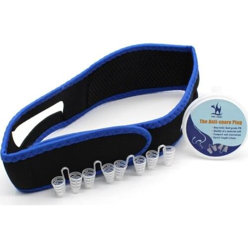 Anti Snore Solution Combination Anti-snore Nose Purifier Adjustable Stop Snoring Chin Strap Anti-Snore Sleep Stopper Vent Device