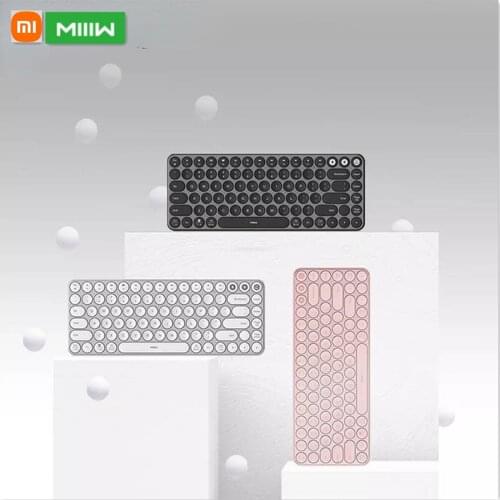 Xiaomi Mijia MIIIW Bluetooth Dual Mode Keyboard 85-key 2.4GHz Multi-system Wireless Keyboard for Office/notebook/tablet Computer