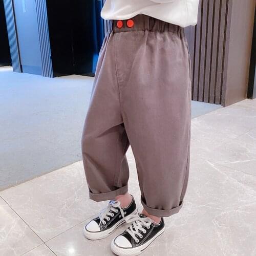 Girls Pants Solid Color Childrens Trousers For Girls Casual Style Childrens Pants Spring Autumn Kid Clothes