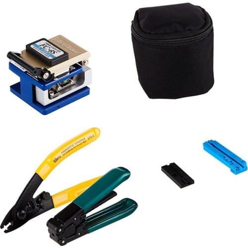 FTTH Optical Fiber sets Fiber Cleaver FC-6S High Precision +optical cable stripper+bag +CFS-3stripper ProsKit Cleaver tool kit