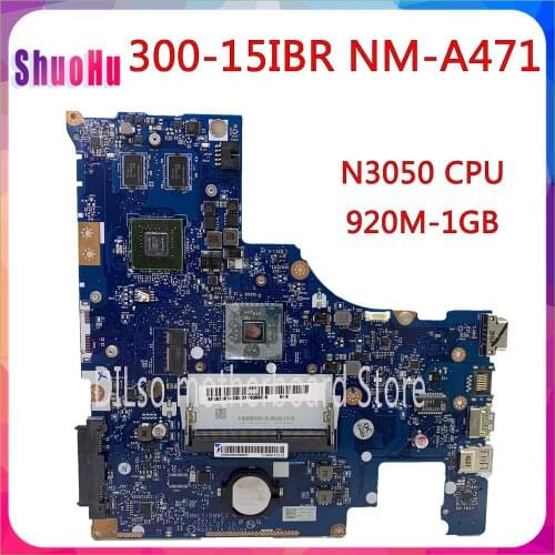 KEFU NM-A471 For LENOVO 300-15IBR Laptop Motherboard BMWC1/BMWC2 NM-A471 N3050 CPU 920M 1G DDR3 HM76 Intel Integrated