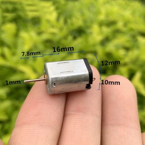 Miniature N20 model airplane 1860 1765 1682 DC motor 3V-5V 3.7V 43800RPM high speed and high torque carbon brush model toy motor