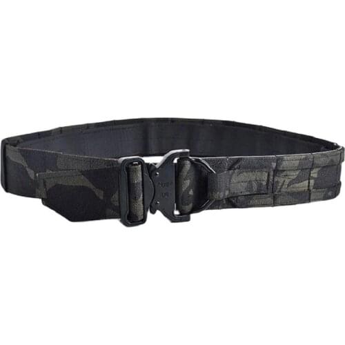 Multifunctional Tactical Outdoor 2-Inch Ronin Belt New Black MC Camouflage