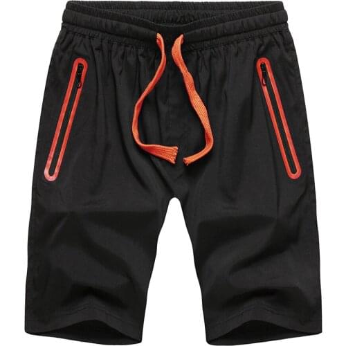 ERIDANUS Men Quick-drying Shorts Casual Hit Color Five-point Pants Feature Zipper Pocket All-match Sports Breathable Male MKD110