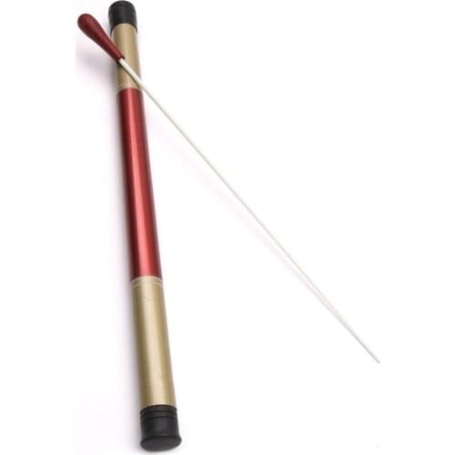 Music Conductor Wooden Baton Band Conductor Stick Rhythm Music Director Orchestra Concert Conducting Rosewood Handle With Tube