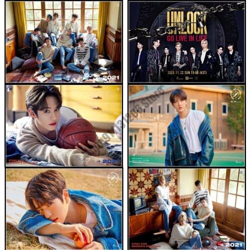 5D DIY Diamond Painting Kpop Stray Kids Cross Stitch Kits Diamond Mosaic Embroidery Full Square Drill Pictures Home Decor